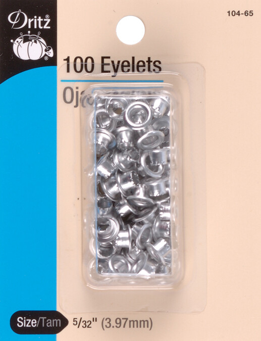 Dritz 104-65 Eyelets 5/32" 100/Pkg-Nickel