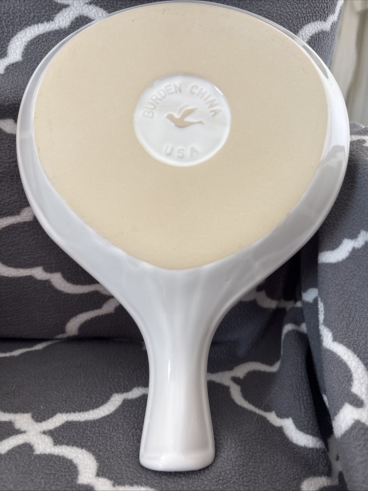Burden China Skillet Rest White Ceramic 8.5 Inches