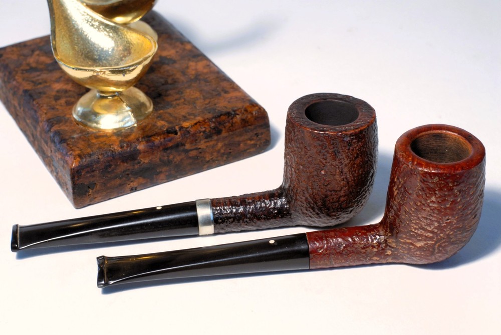 1972 Dunhill Tanshell 60 & 1976 Shell 413 - Estate Pipes