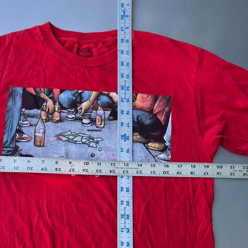 Y2K Red and black DGK graphic tee