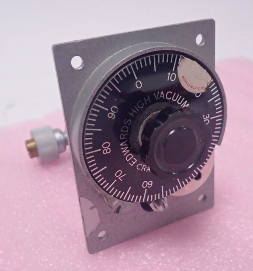 EDWARDS HIGH VACUUM COARSE RANGE ADJUSTER GRADUATED DIAL 0-100