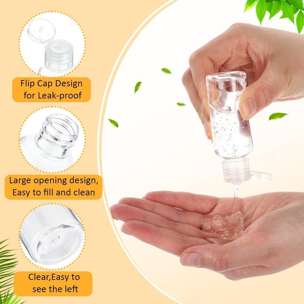 150 Pcs 1oz Travel Bottles Bulk Empty Refillable Containers for Shampoo Lotion