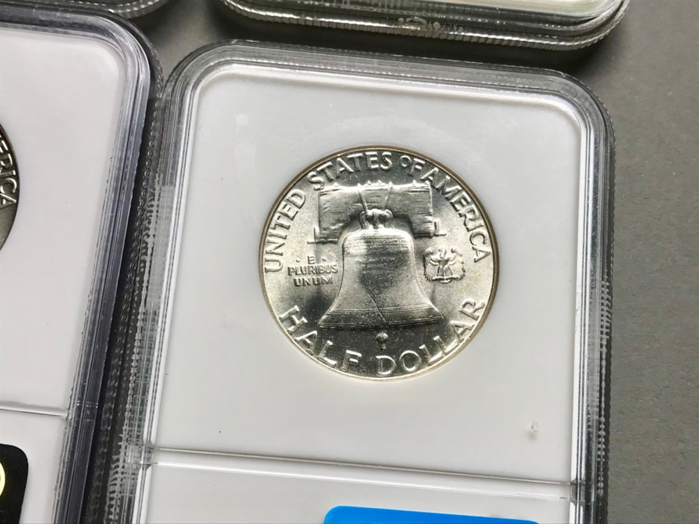 Group of (4) Franklin Half Dollars NGC MS65