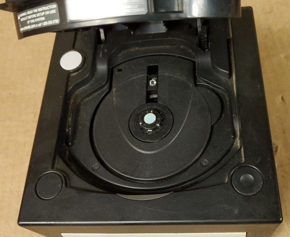 Nintendo GameCube Black Console With Controller & Hookups Tested & Working