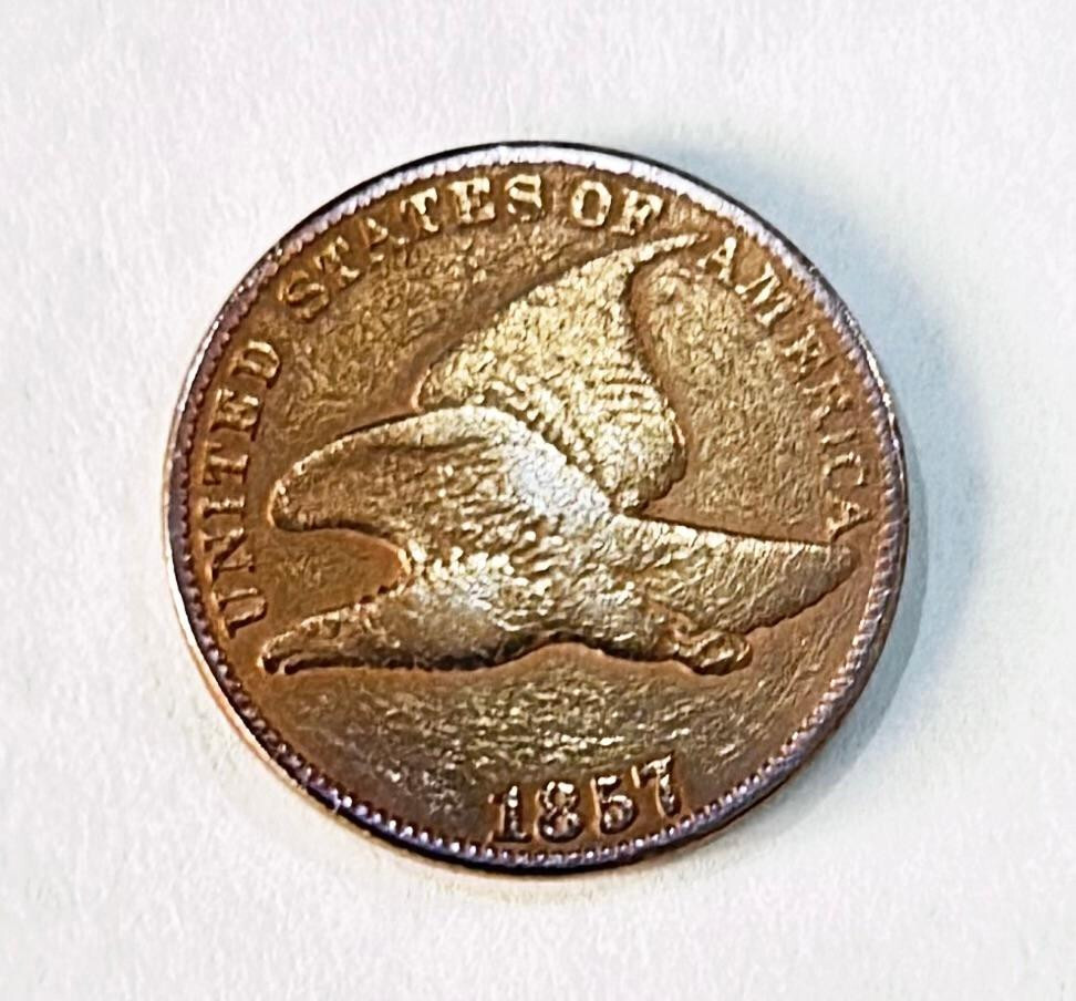 1857 1C Flying Eagle Cent