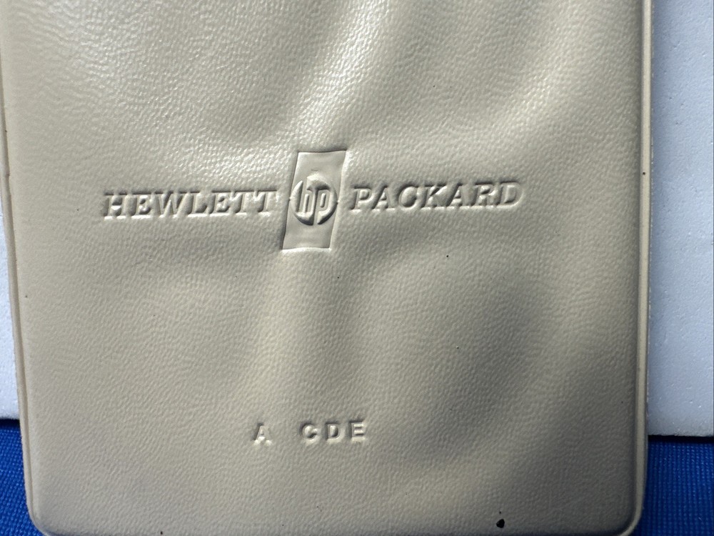Vintage HP Hewlett-Packard Blank Program Cards Case w/ Handwritten Programs