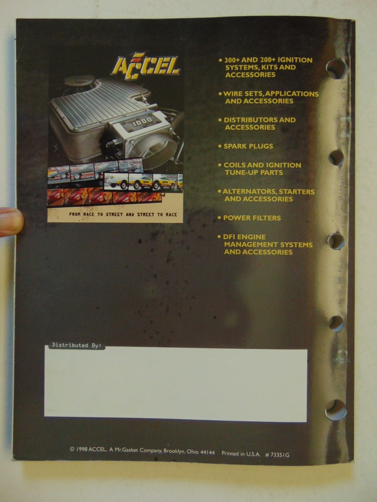Vintage Original 1998 Accel Ignition and Accessories Catalog