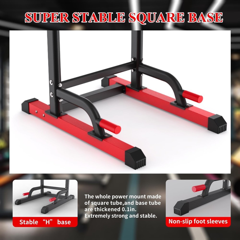 Power Tower Dip Station, Multi-Function Assistive Trainer Pull Up