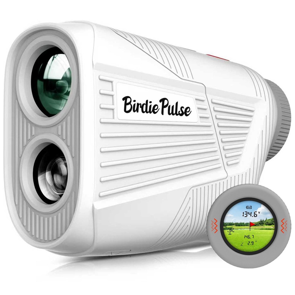 Golf Rangefinder with Slope & Magnet，1300 Yards Range Finder 1300yard, White