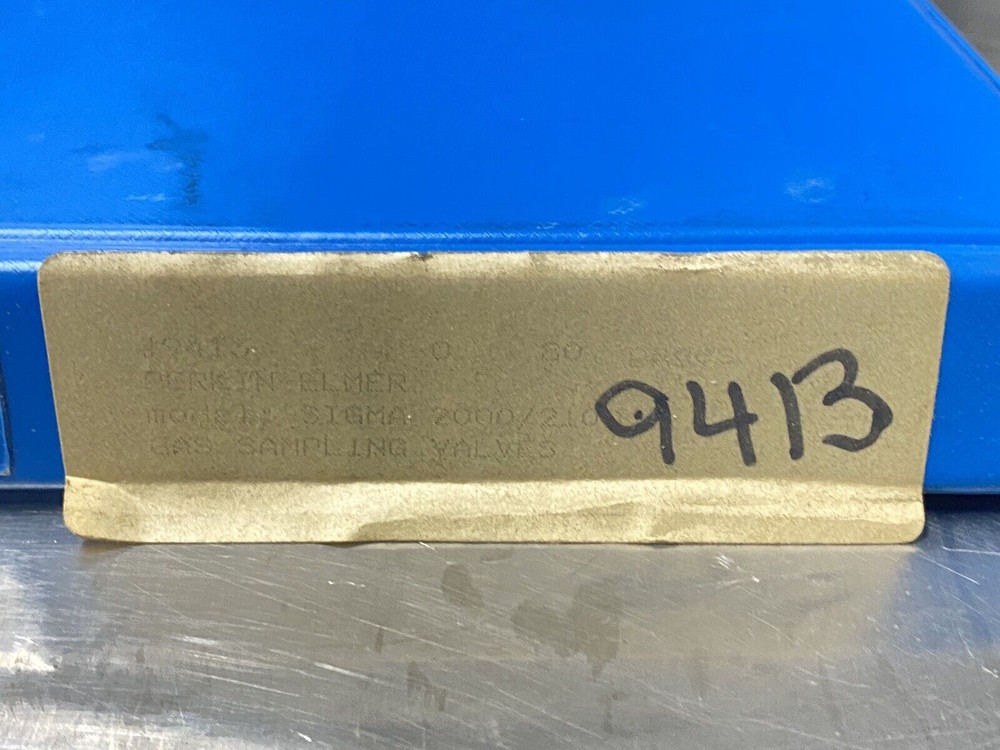Perkin Elmer PE Sigma 2000/2100 Gas Sampling Valves - Users Guide / Manual