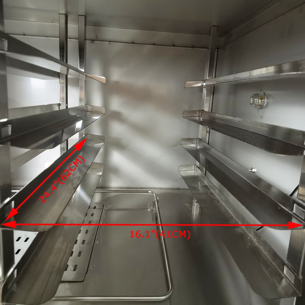 220V Electric Triple Pizza Oven 4 Baking Sheets With Dough Fermentation Machine