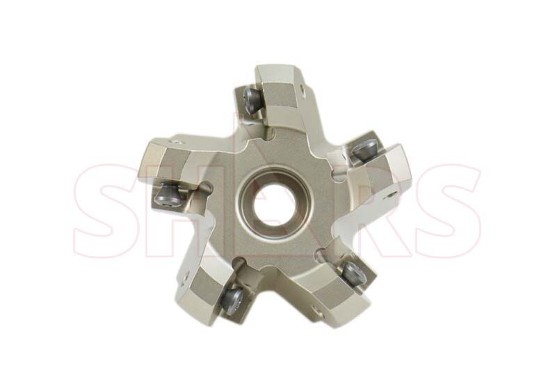 2.5" 45° Indexable Face Mill W/Certificate + 5 ONHU Inserts R[