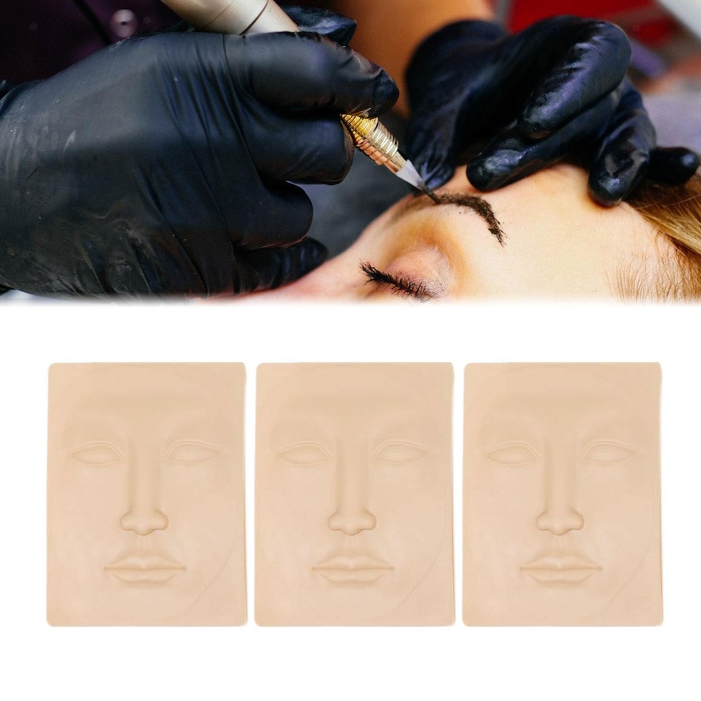 3 Pieces Makeup Practice Skin Practice Face Permanent Makeup