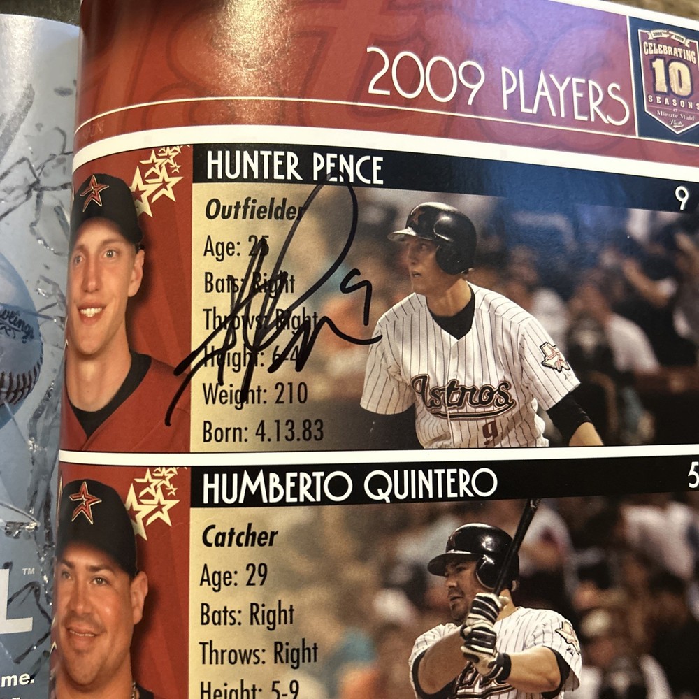2009 Houston Astros Program with Autographs
