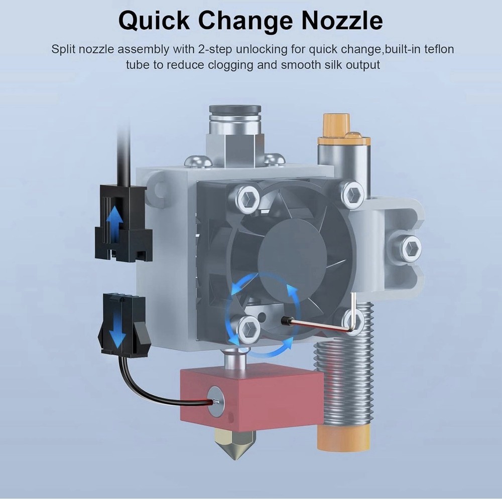 FDM 3DPrinter Auto Leveling Beginner Friendly High Precision PLA ABS LargeVolume