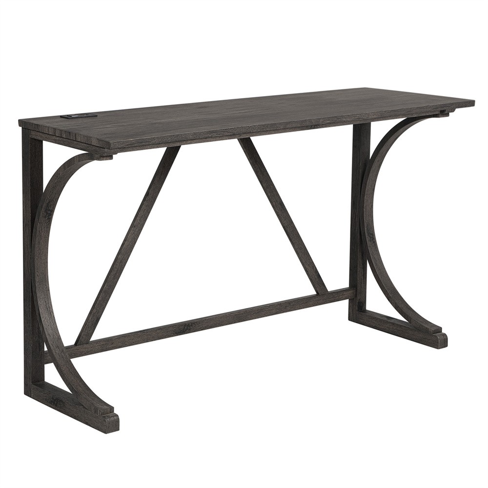 Bar Table Set with Power Outlet, Bar Table&Chairs Set, 4 Piece Dining Table Set