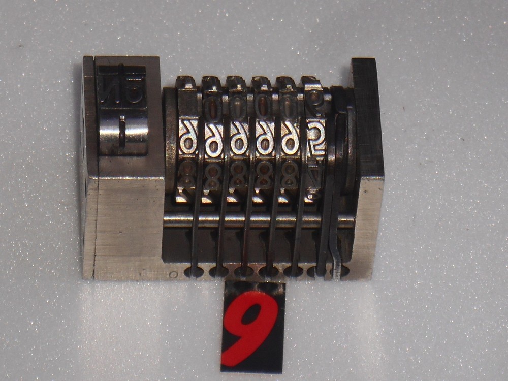 ACME | letterpress numbering machine |9