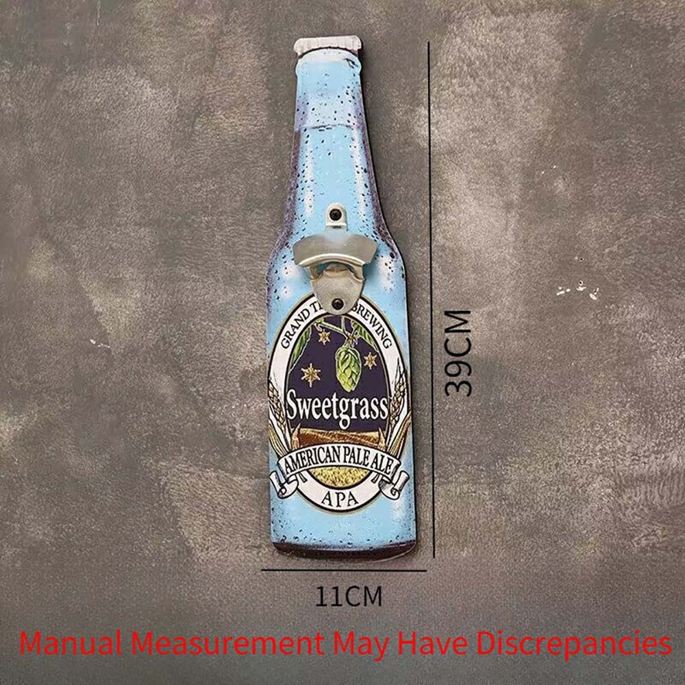 Durable Compact Practical Handy Metal Easy Install Wall Mount Beer Bottle Opener