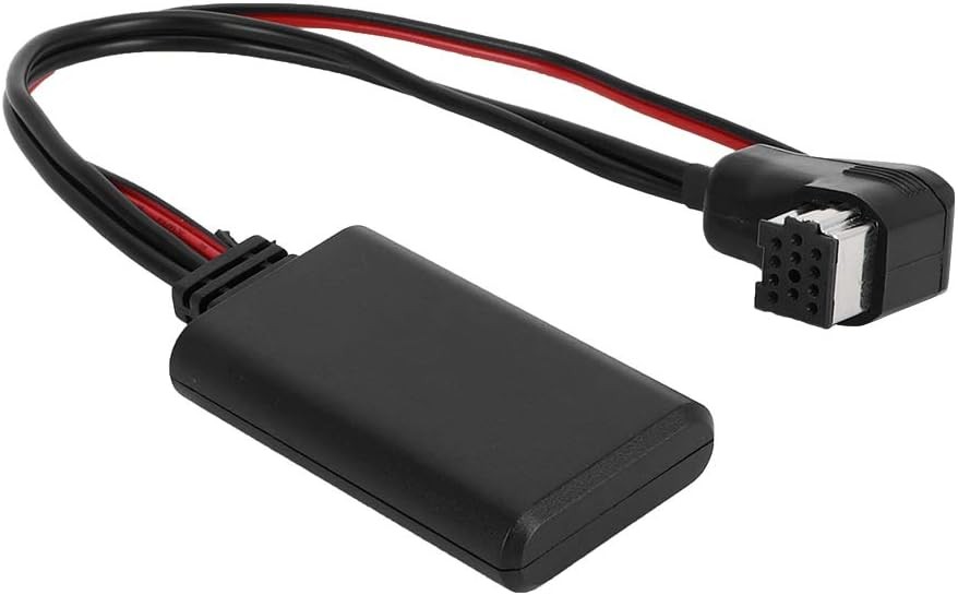 Akozon Car Bluetooth Adapter, AUX Adapter for Audio Black