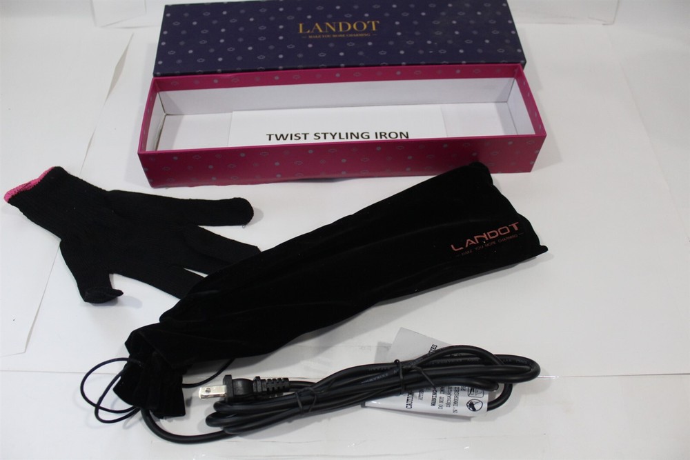 Twist Straightener Styling Iron with 4 Temperature Settings Includes Storage Bag