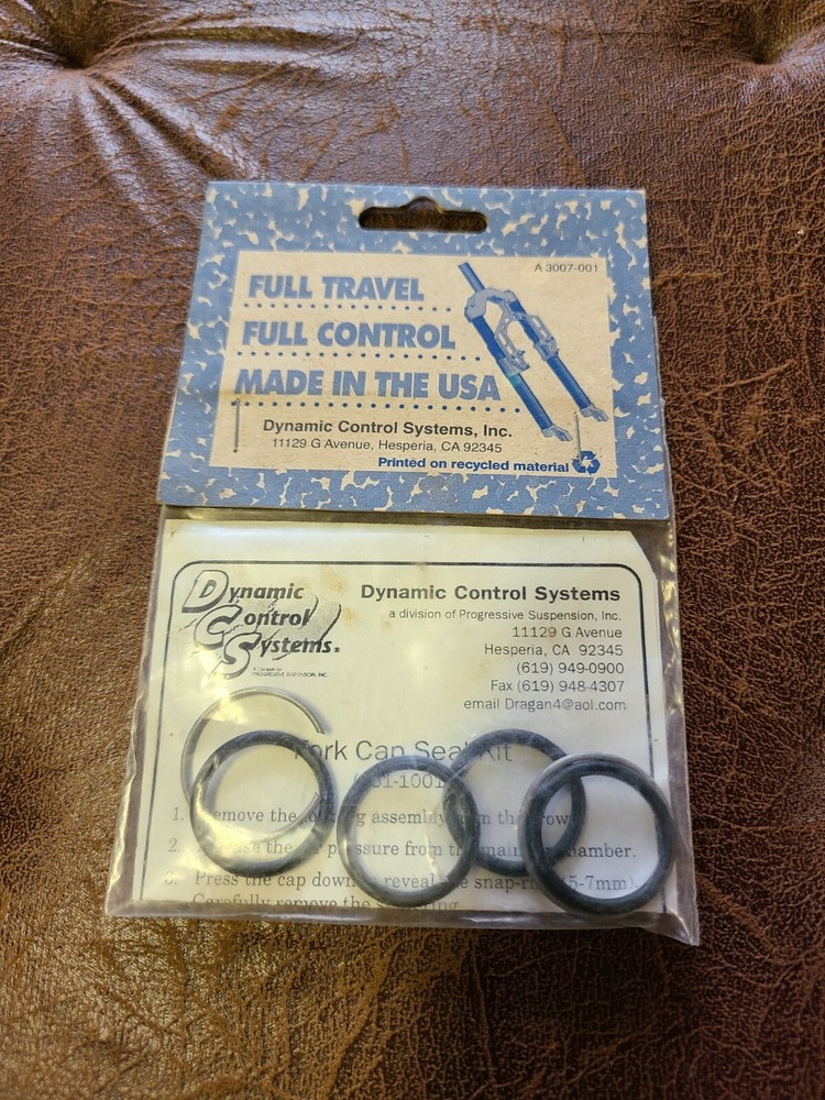 dynamic control systems a31-1001 MTB SHOCK FORK CAP SEAL KIT O-RINGS SNAP RINGS