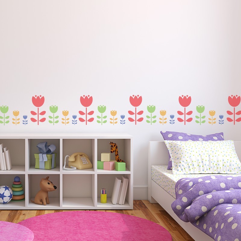 KIDS Reusable Plastic Stencils (5 pcs) // FLOWER #1