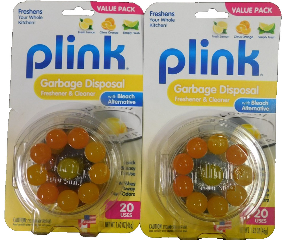 Plink 20-Pack Garbage Disposal Freshener & Cleaner, Assorted Fragrances (2-Pack)