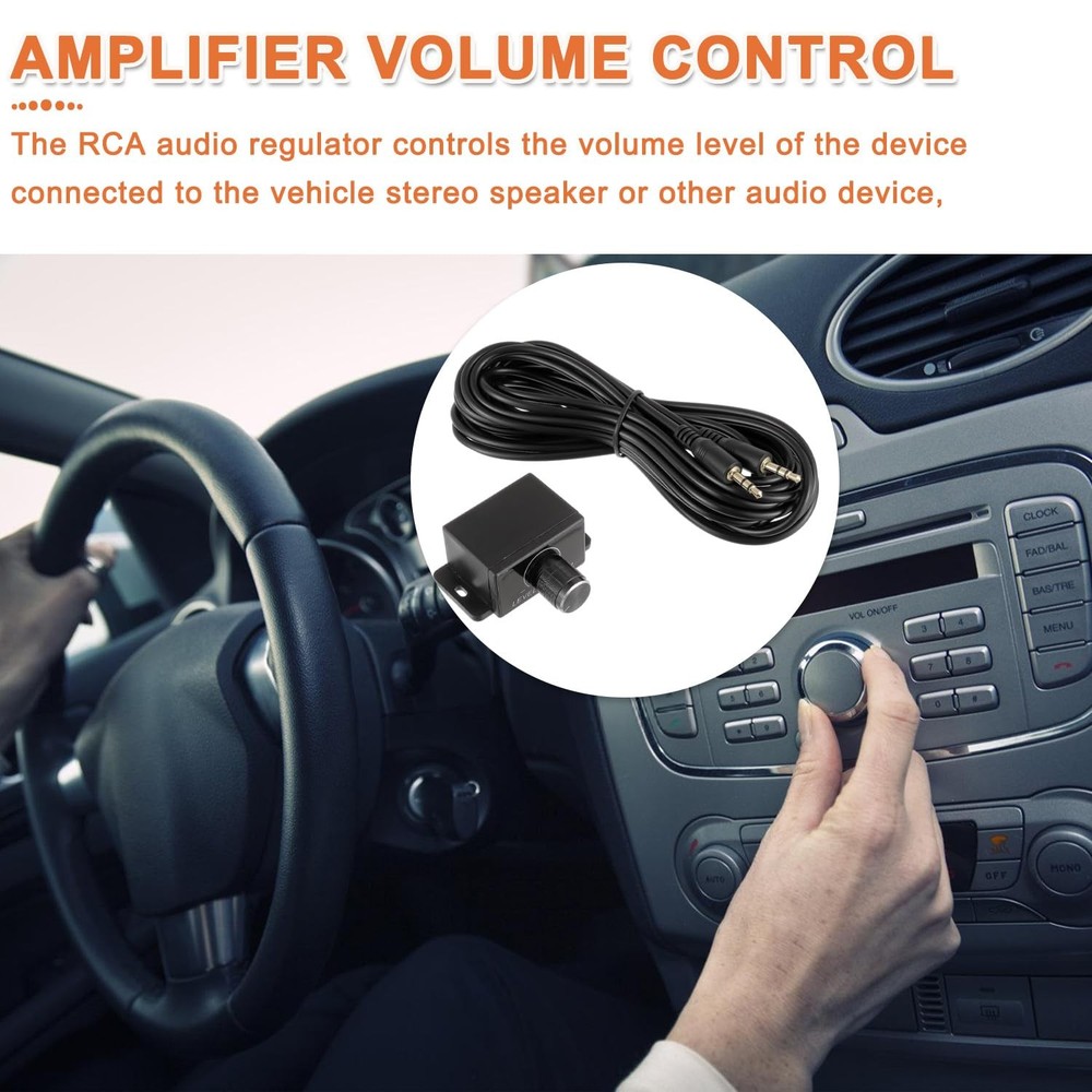 JAMHER Universal Car Amplifier Level Controller Car Audio Control Knob Sub Am...