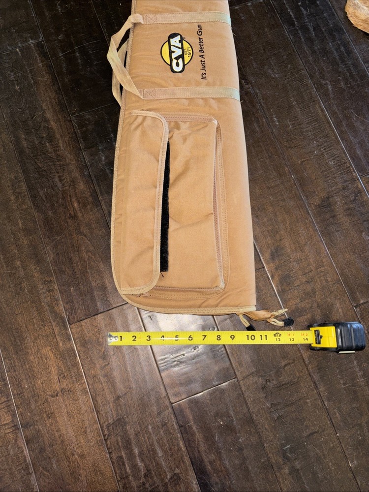 CVA Gun Case Soft Shell For Long Gun /Muzzleloader Dbl Zipper Great Cond. 48”