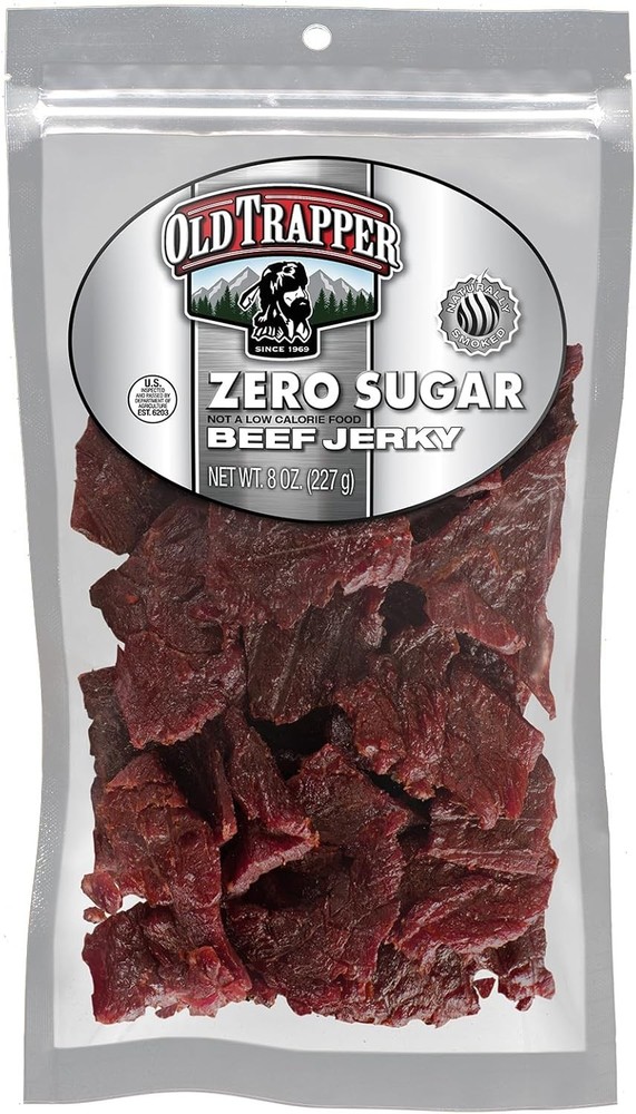 Zero Sr Beef Jerky, Eight-Ounce Indivi Paa, Natural