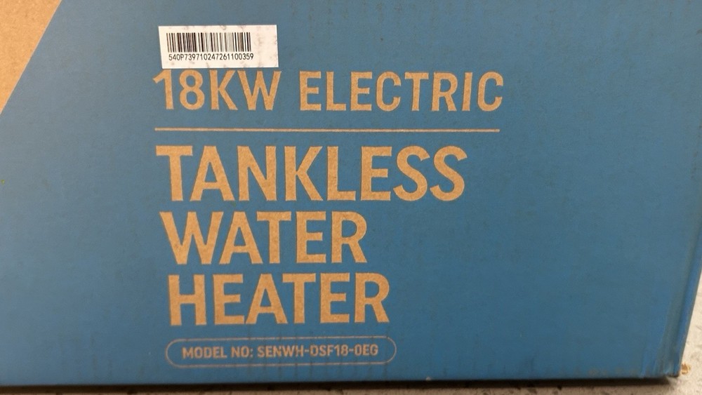 Senville Electric 240V 18KW Tankless Water Heater SENWH-DSF18-0EG