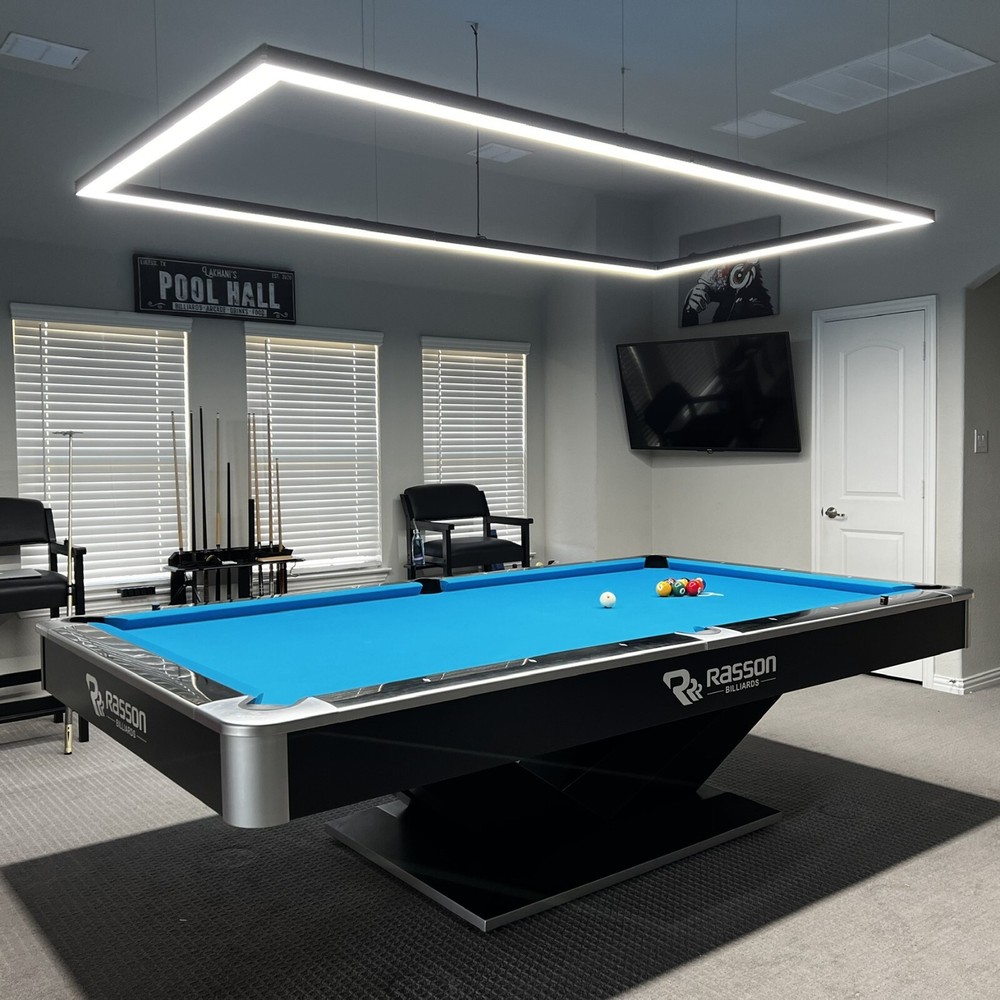 7FT Dimmable Perimeter Billiard Lights Modern LED Pool Table Lighting