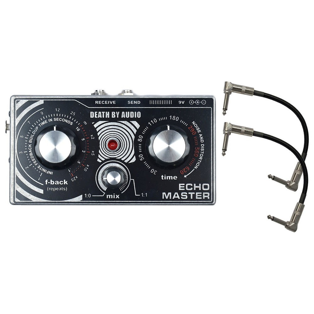 Death by Audio Echo Master Vocal Delay Pedal w/ 2 Patch Cables