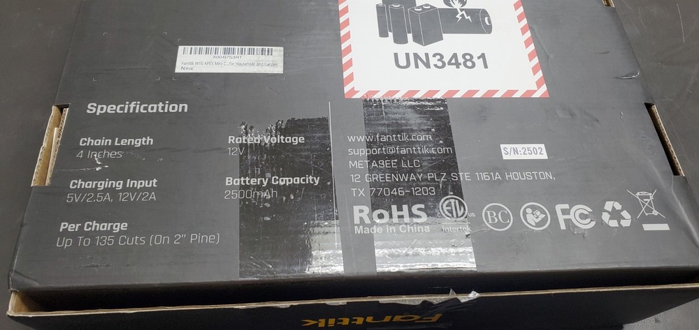 Fanttik W10 APEX Mini Chainsaw.