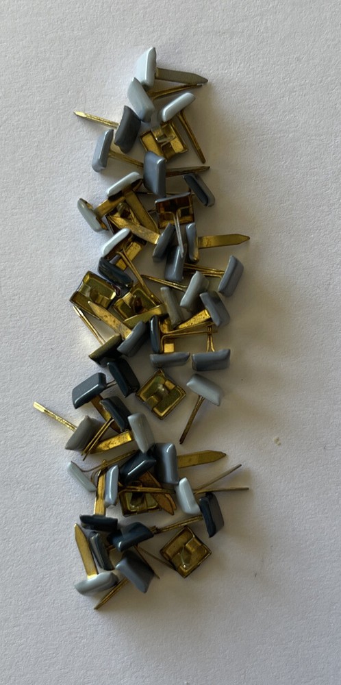 MONOCHROMATIC NIGHTMIST Square Matte Finished Metal Brads(36pc) Bazzill•Split•••