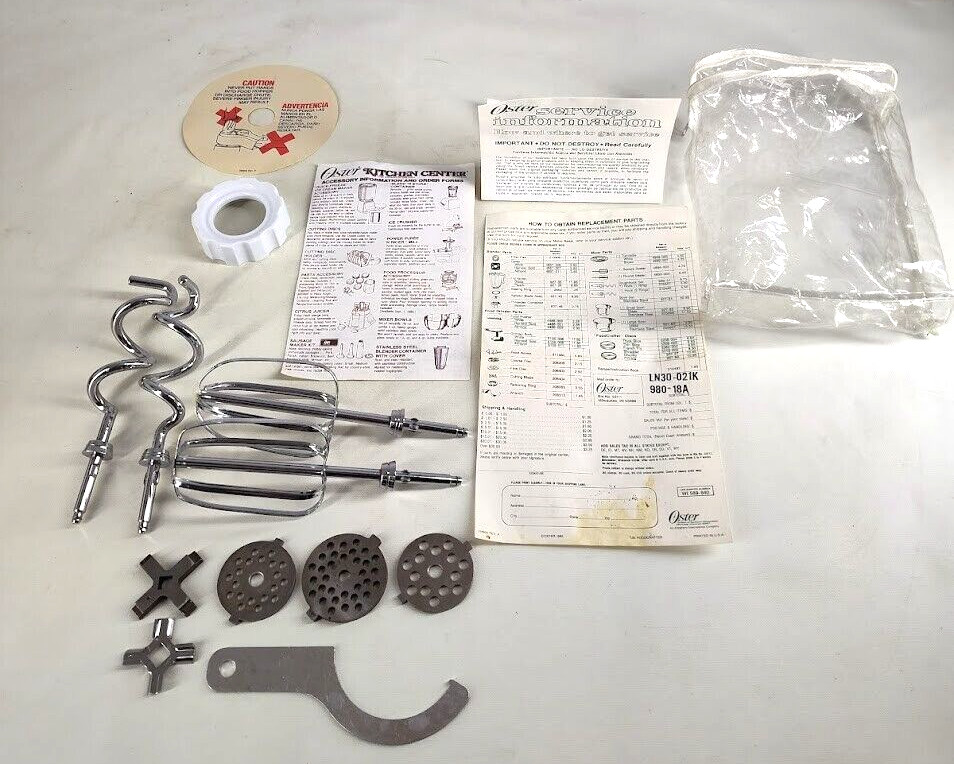 Oster Regency Controlled Power Kitchen Center Partial Set Tested Read