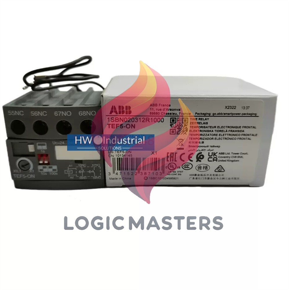 1/pieces NEW ABB Power-on Delay Head TEF5-ON Contactor Timer Module