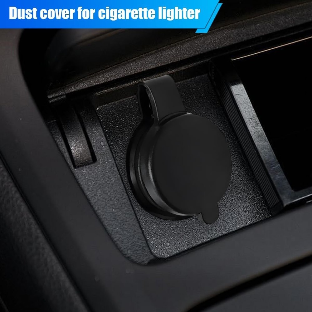 Dustproof Cigarette Lighter Adapter Socket Cap with Protective Sleeves, Unive...