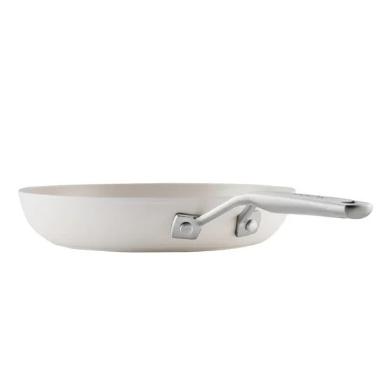 KitchenAid 11-Piece Hard-Anodized Ceramic Nonstick Cookware Set White New