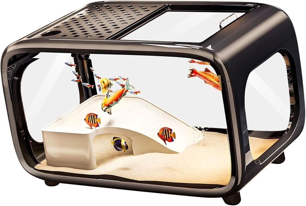 Smart Ecosystem Fish Cister with Auto Feed Function for Fish&Marine Animals HIPS
