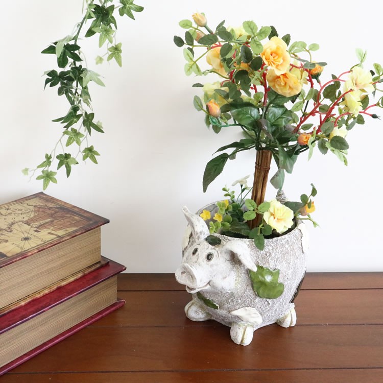 Pig Planter Gardening Pot, Size 3 (9cm)