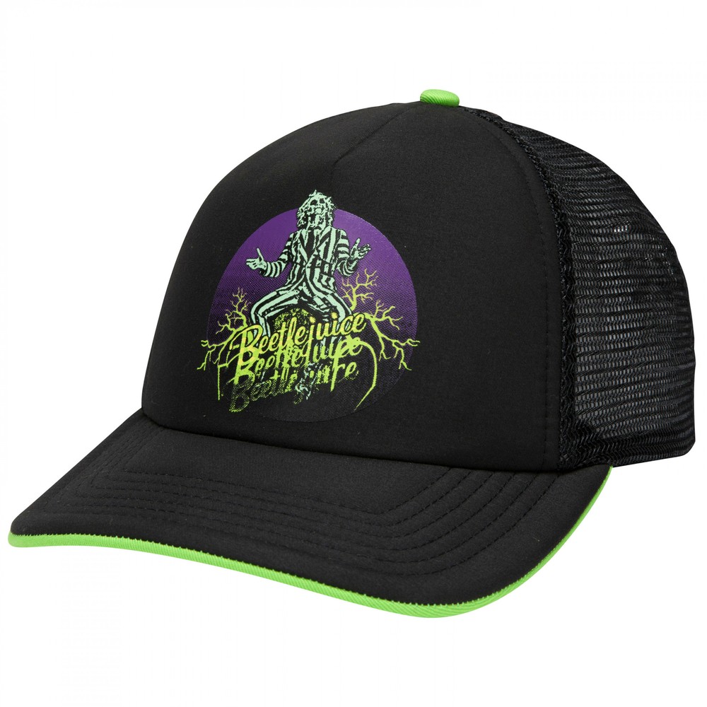 Beetlejuice Roots Retro Trucker Hat Multi-Color