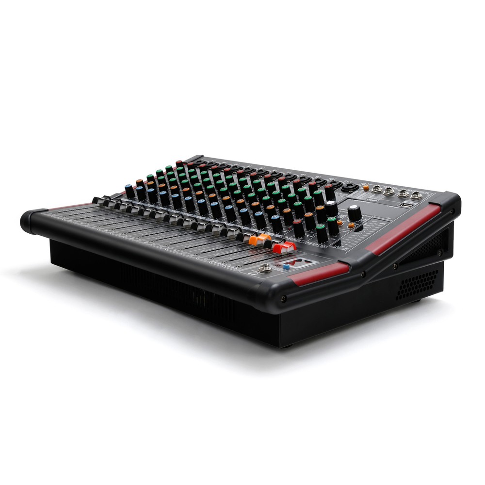 12 Channel Powered Bluetooth Audio Studio Mixer Digital Mixer Mixing Amplifier