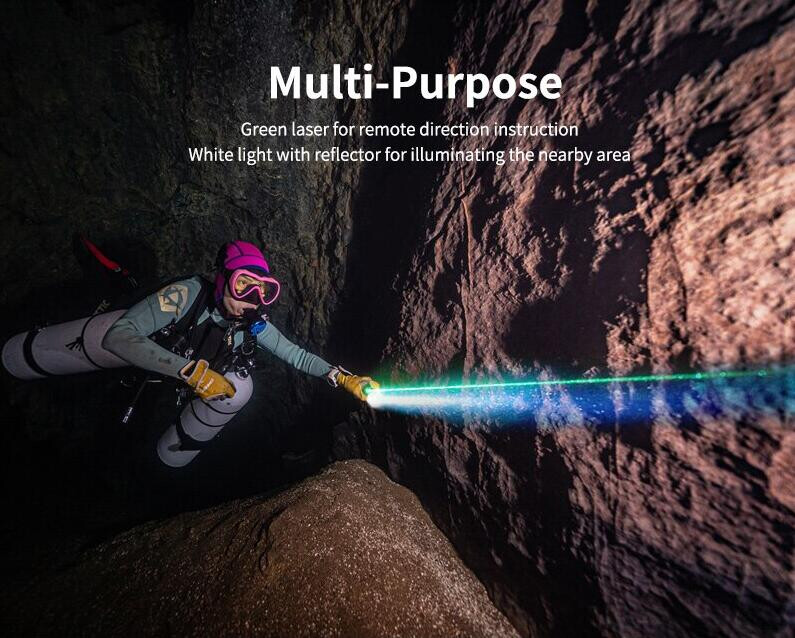 Archon J2 Green Laser Light Professional Diving Training Instructor Flashlight