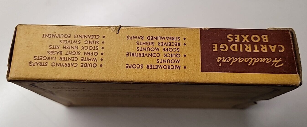 WILLIAMS GUN SIGHT CO HANDLOADERS CARTRIDGE SR-20 AMMO EMPTY BOX