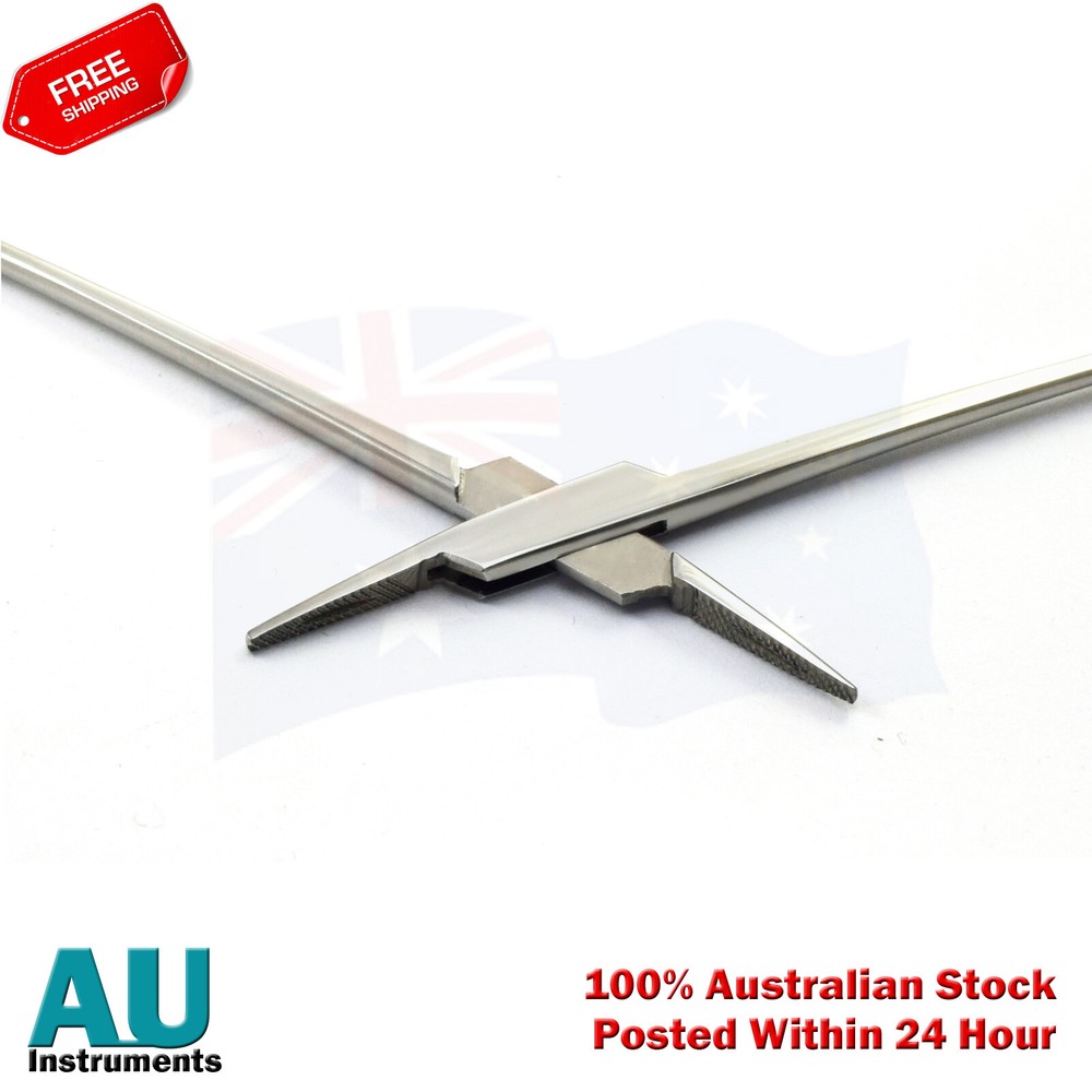 Crile-Wood Needle Holder Microsurgery Suture Forceps Surgical Locking Pliers