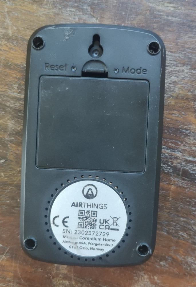 AIRTHINGS Battery Operated Digital Radon Detector