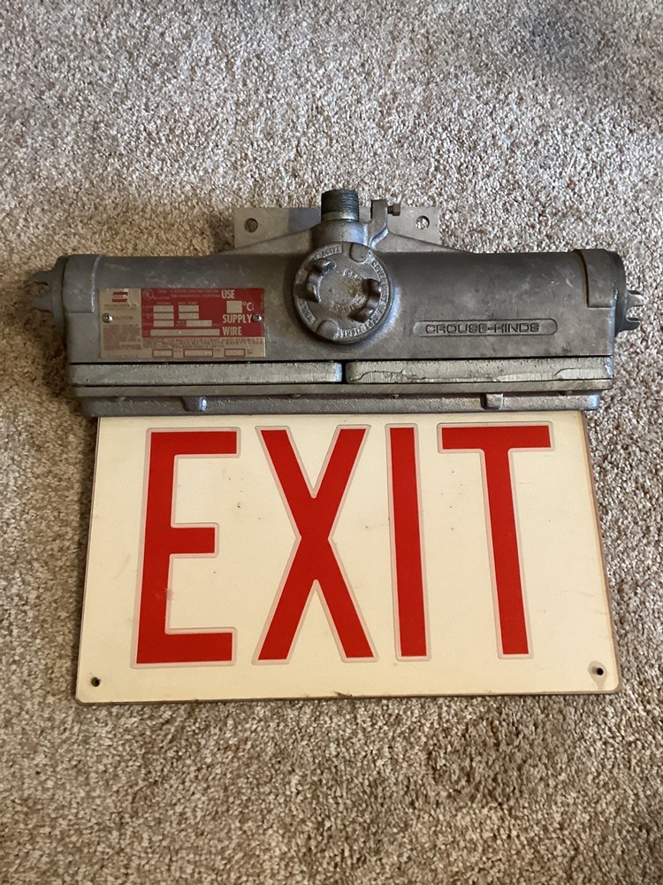 Crouse and Hinds EXL 21A Industrial Explosion Proof Exit Sign