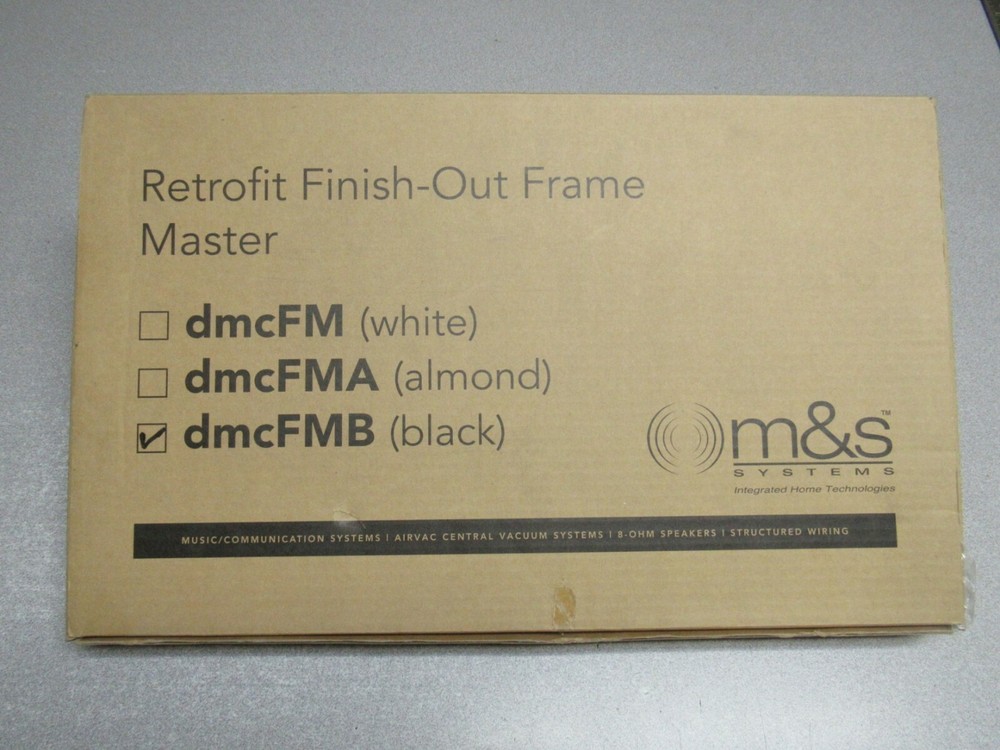 DMCFMB Black Retrofit Mounting Frame for M&S Intercom DMC3-4 and DMC1