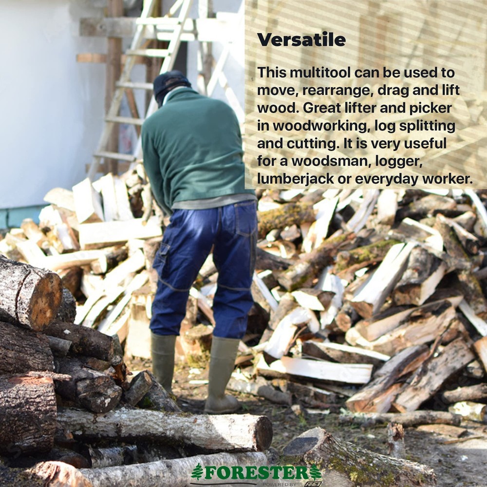 FORESTER Pickaroon Logging Tool 36in | USA Hickory Handle | Hookaroon Logging...